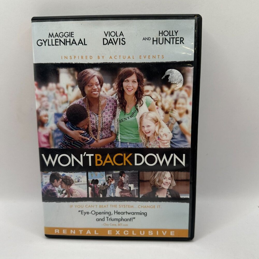 Won't Back Down DVD Rental Exclusive Starring Maggie Gyllenhaal Viola Davis Holl